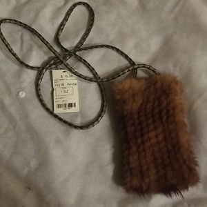 Mink phone crossbody